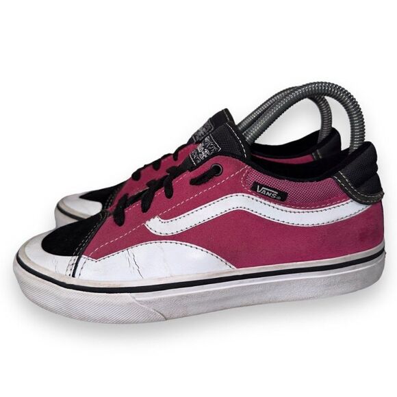 Vans TNT Advanced Prototype Skate Sneakers Pink / Black / White Youth 5 - Picture 2 of 12